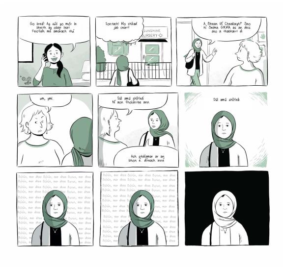 Salaam Gaeilge cartoon strip