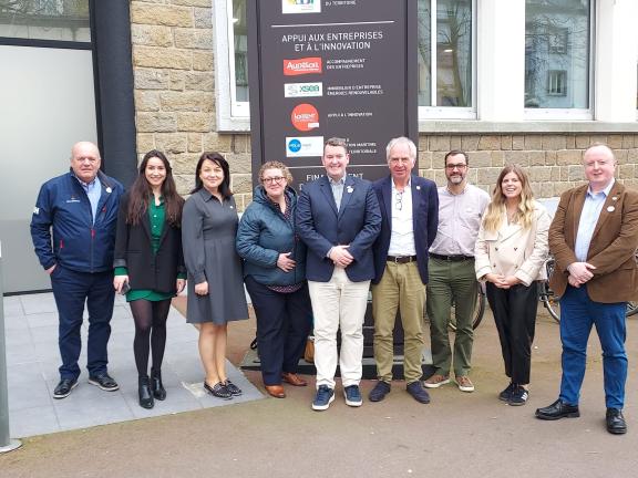 Delegation from Galway City in Lorient at Audelor