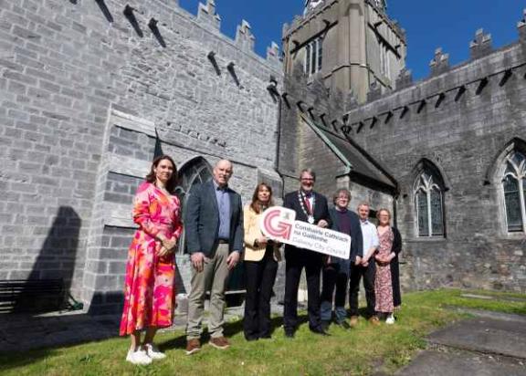 Group outside St Nicholas Collegiate Church