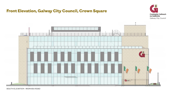 Front Elevation, Galway City Council, Crown Square