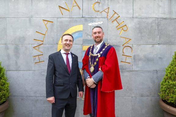Mayor with the Chief Executive
