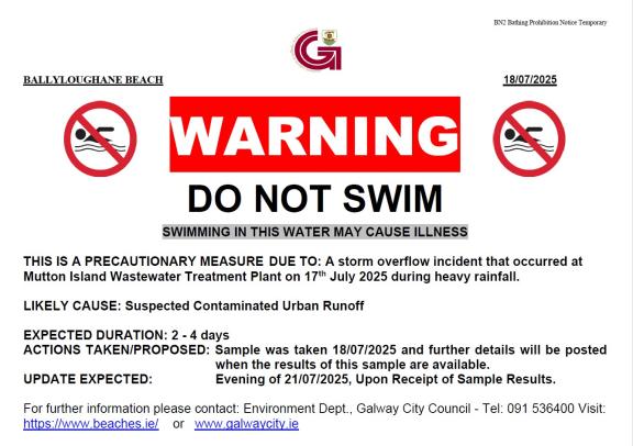 do not swim poster