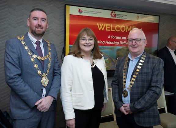 Mayor Cubbard, Laura Behan, Dpartment of Housing, Cathaoirleach David Collins