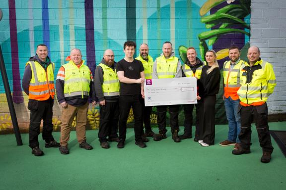 Outdoor staff with GAP Staff at Handover