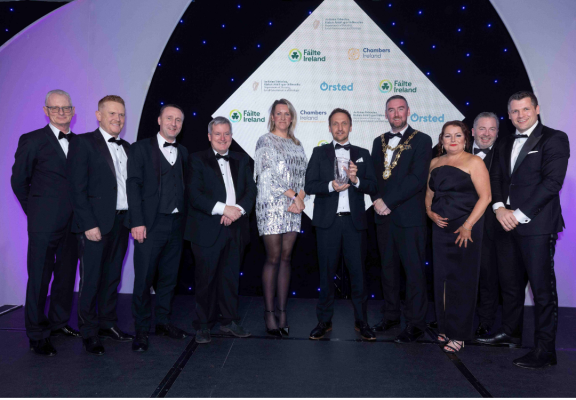 GCC Employees accepting award