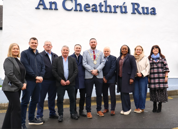 Councillors and Staff with the MAyor and CE at Gaeilge training in An Cheathrú Rua