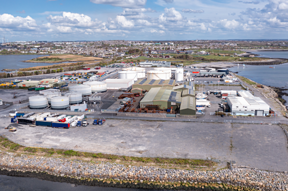Galway Port from the Air