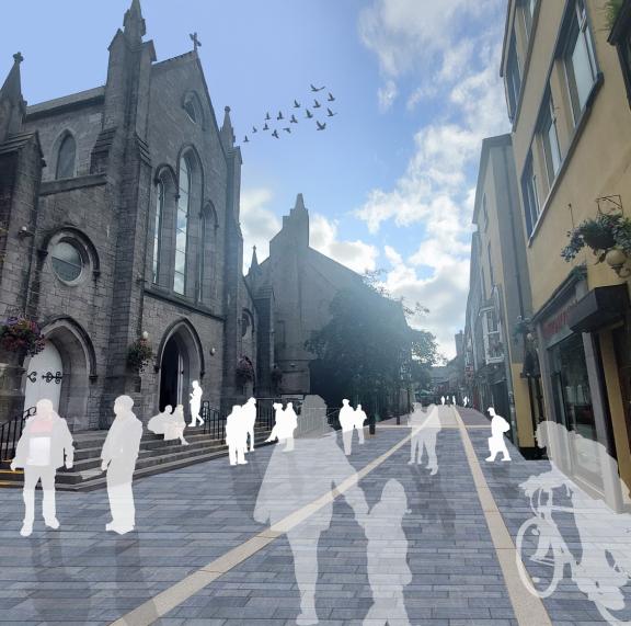 An artist’s impression of Middle Street following the completion of these works.