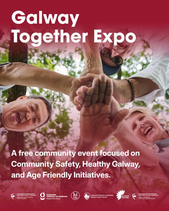 Poster for Galway Together with group of people holding hands together in a circle