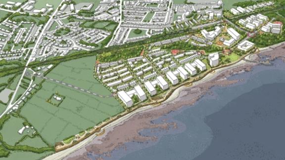 Illustration of Murrough Lands Masterplan in 3D