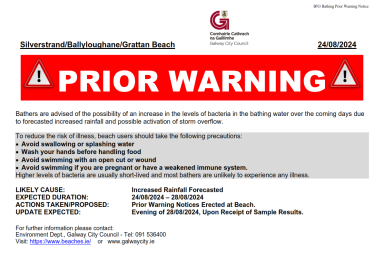 Prior Warning Notice