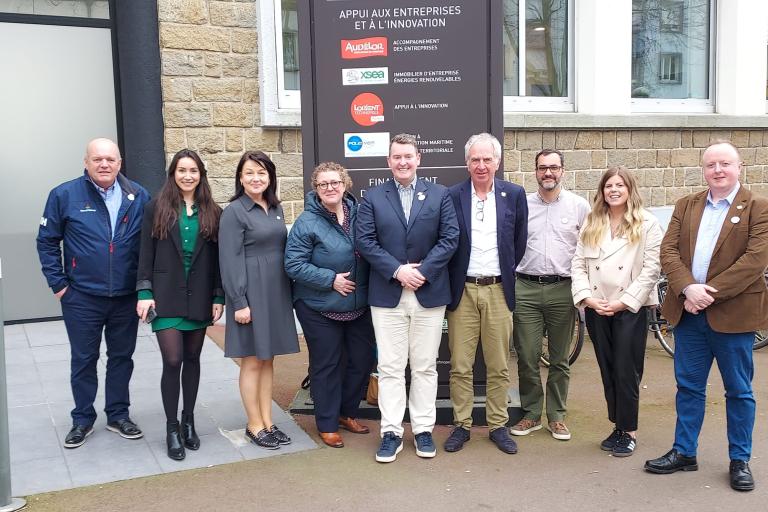 Delegation from Galway City in Lorient at Audelor