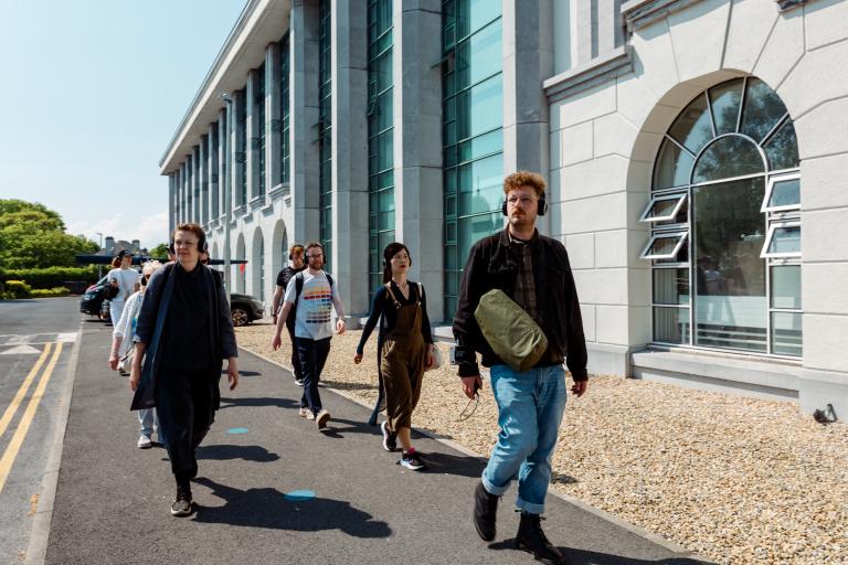 Christopher Steenson 1, Airwalk – Ambient Air Quality Sensing System, 2025, with members of the Westside community, 13 May 2025, Photograph by Tom Flanagan