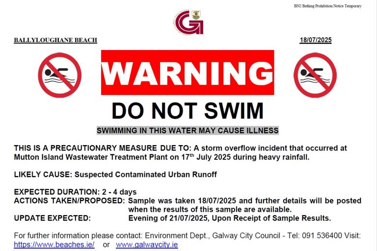 do not swim poster