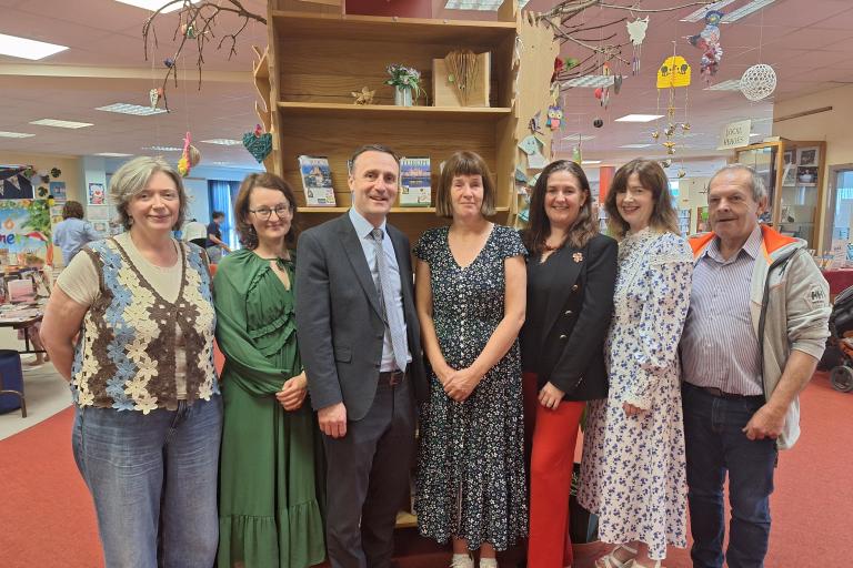 Library staff with ce