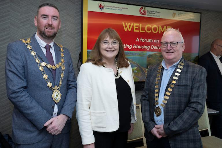 Mayor Cubbard, Laura Behan, Dpartment of Housing, Cathaoirleach David Collins