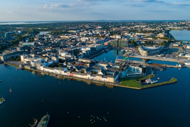 Aerial photograph of Galway City 