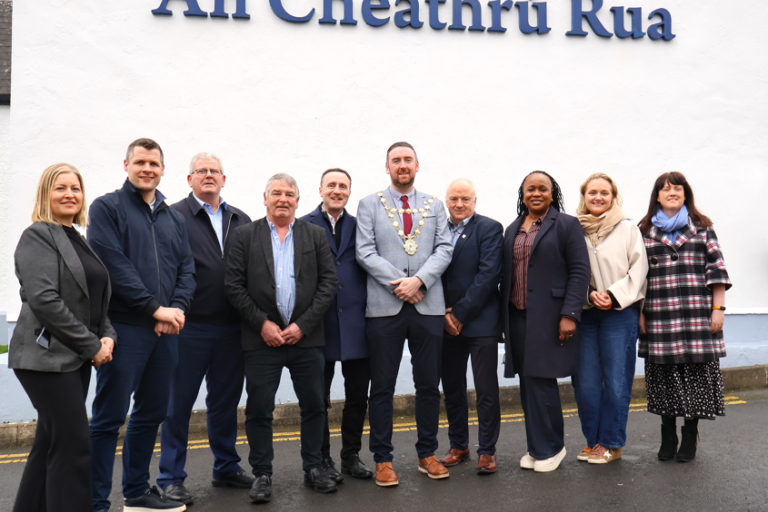 Councillors and Staff with the MAyor and CE at Gaeilge training in An Cheathrú Rua