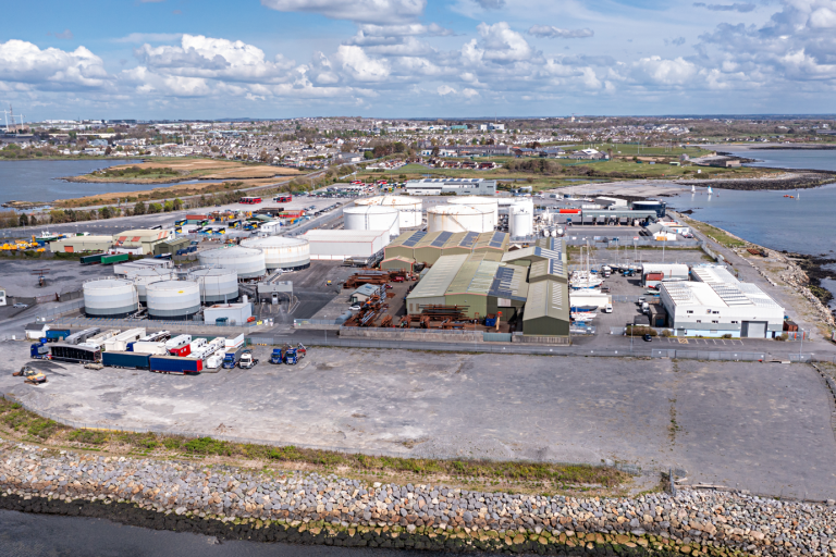 Galway Port from the Air