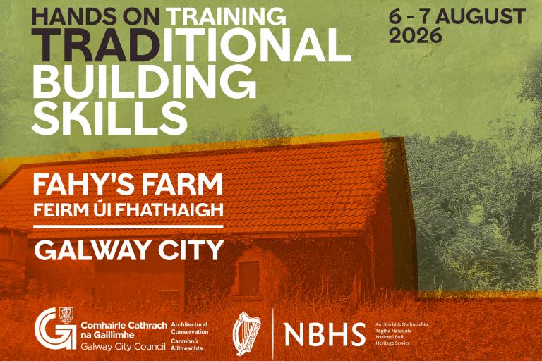 Image advertising the traditional building skills event