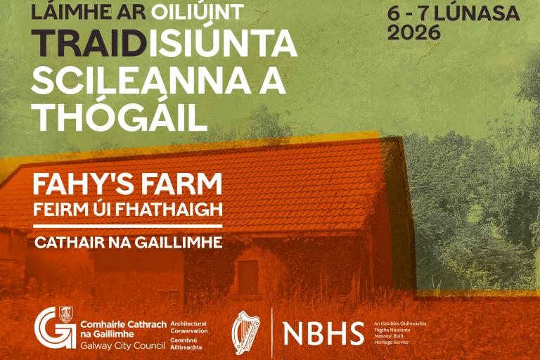 Íomhá ag fógairt an imeachta scileanna tógála traidisiúnta