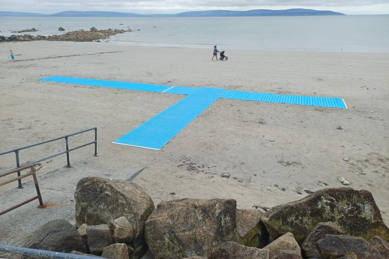 mat on beach