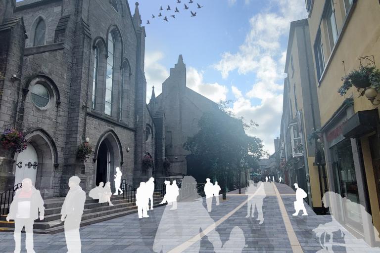 An artist’s impression of Middle Street following the completion of these works.