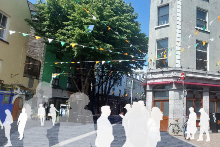 An artist's impression of Cross Street following completion of the Cross Street Rejuvenation Project