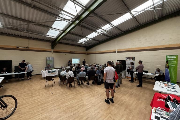 talk in community centre