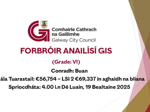 Recruitment Image - Gaeilge