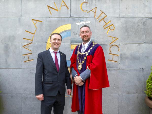 Mayor with the Chief Executive