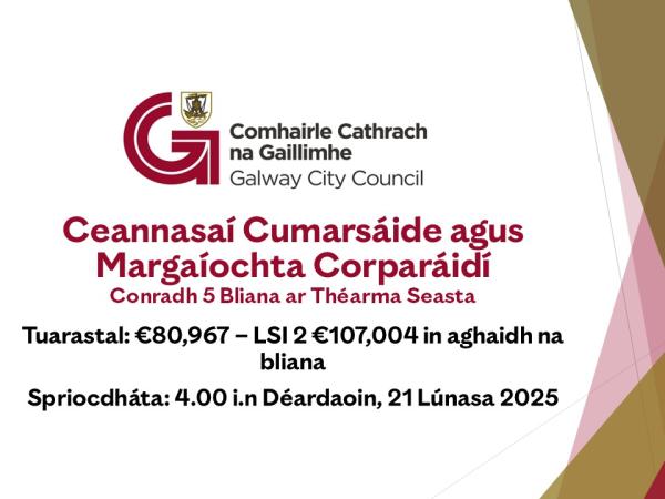Recruitment Image - Gaeilge