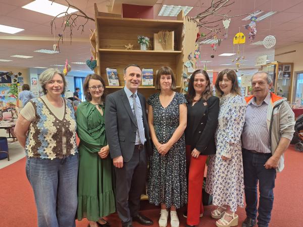 Library staff with ce