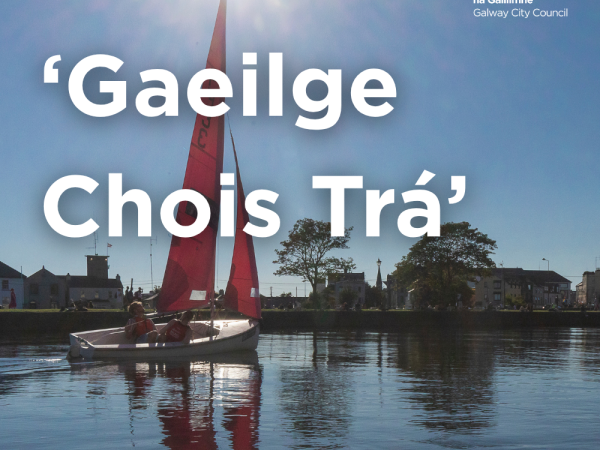 one man sailing boat in the claddagh