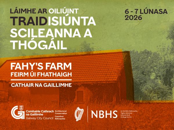 Íomhá ag fógairt an imeachta scileanna tógála traidisiúnta