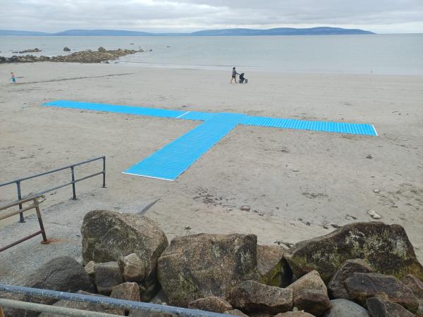 mat on beach