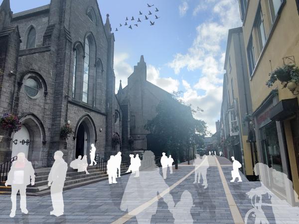 An artist’s impression of Middle Street following the completion of these works.