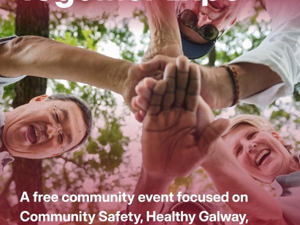 Poster for Galway Together with group of people holding hands together in a circle