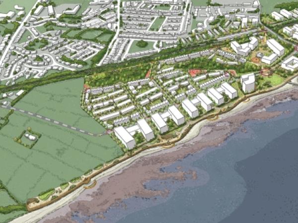 Illustration of Murrough Lands Masterplan in 3D